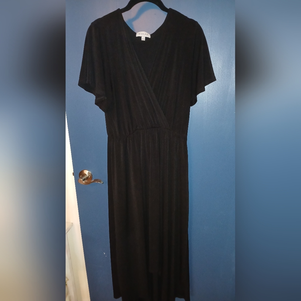 Elegant Black Women's Dress by Gilli, Size Large